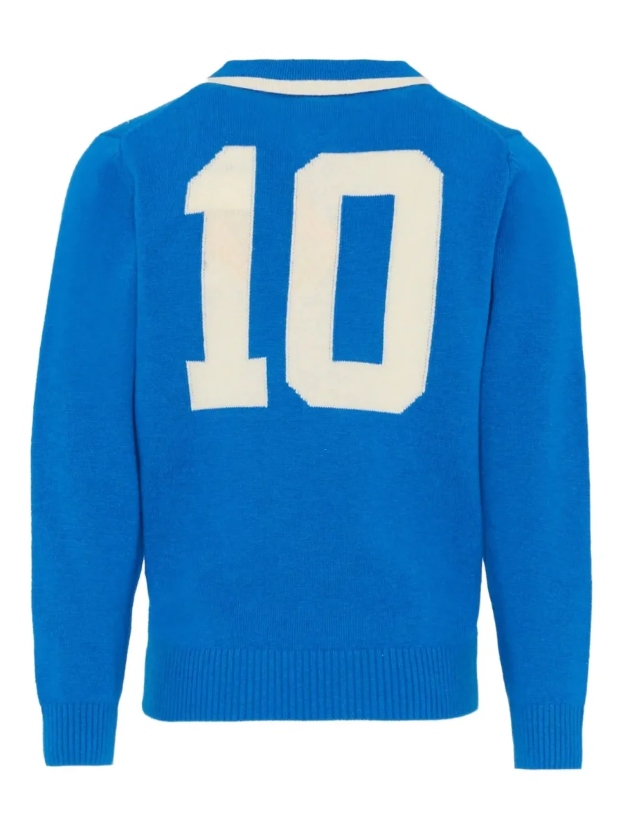 MAGLIONE CON COLLETTO BLU CON SNOOPY MC2 SAINT BARTH - immagine 3