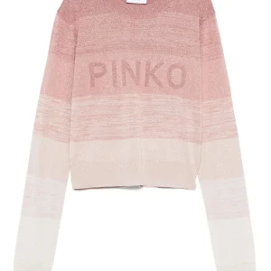 MAGLIONE CON DETTAGLIO LAME' ROSA PINKO