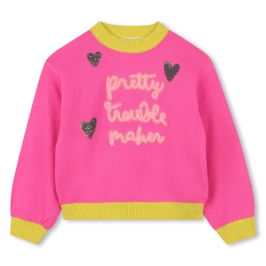 MAGLIONE FUCSIA CON FANTASIA BILLIEBLUSH