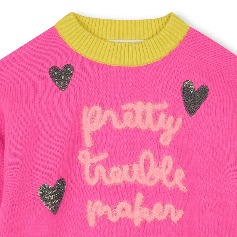 MAGLIONE FUCSIA CON FANTASIA BILLIEBLUSH - immagine 4