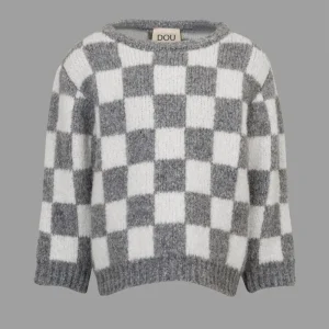 MAGLIONE GRIGIO/ BIANCO DOUUOD