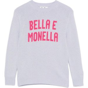 MAGLIONE LILLA CON STAMPA BELLA E MONELLA MC2 SAINT BARTH