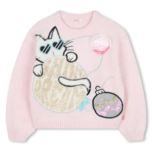 MAGLIONE NATALAZIO CON GATTINO BILLIEBLUSH