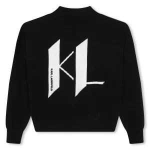 MAGLIONE NERO KARL LAGERFELD