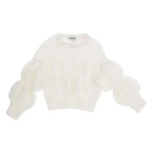 MAGLIONE PANNA CROPPED DONDUP