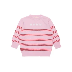 MAGLIONE ROSA A RIGHE MARNI