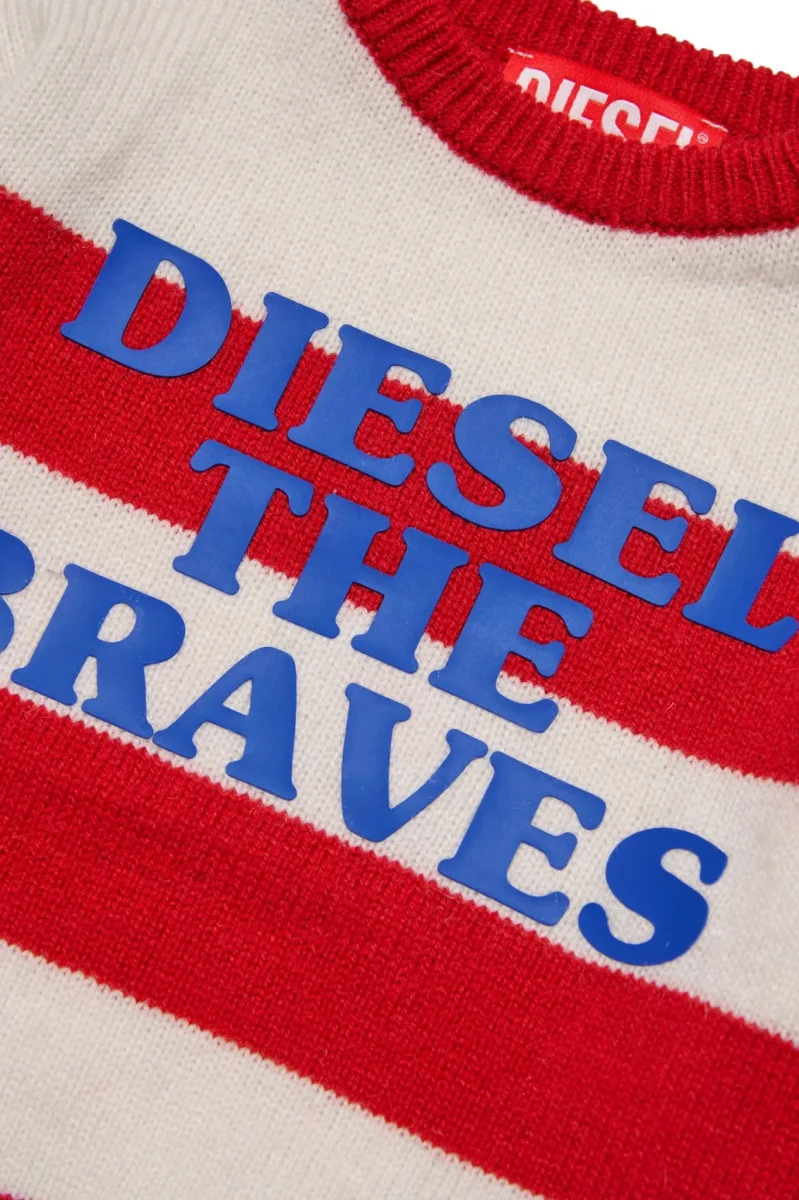 MAGLIONE ROSSO/BIANCO DIESEL - immagine 4
