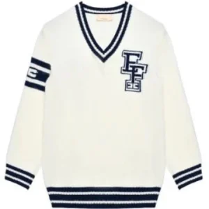 MAGLIONE  SCOLLO A V BURRO/NAVY