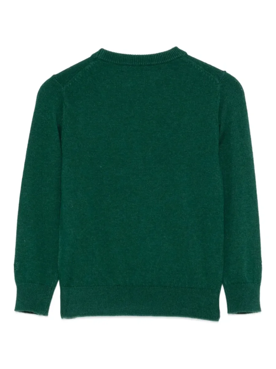 MAGLIONE VERDE CON TOPOLINO NATALIZIO MC2 SAINT BARTH - immagine 3