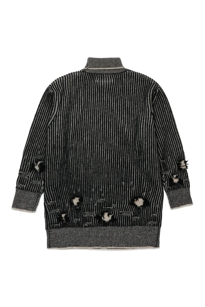 MAXI MAGLIONE IN LANA NERO MAISON MARGIELA - immagine 3