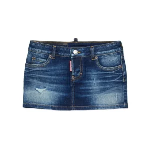 MINIGONNA IN DENIM BLU SCURO DSQUARED2