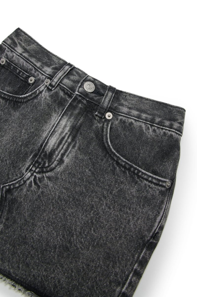 MINIGONNA IN DENIM GRIGIA SFUMATA MAISON MARGIELA - immagine 5