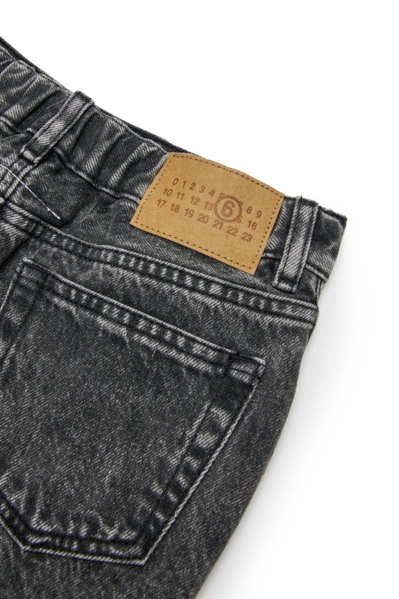 MINIGONNA IN DENIM GRIGIA SFUMATA MAISON MARGIELA - immagine 4