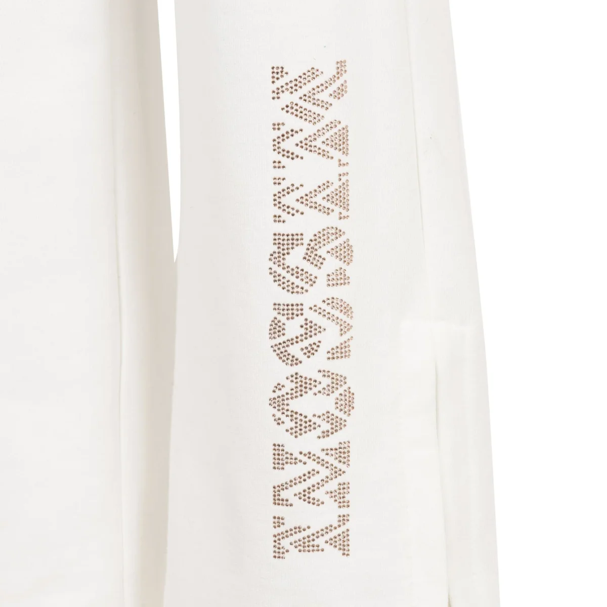 PANTALONE BIANCO A ZAMPA CON LOGO IN STRASS MISSONI - immagine 4