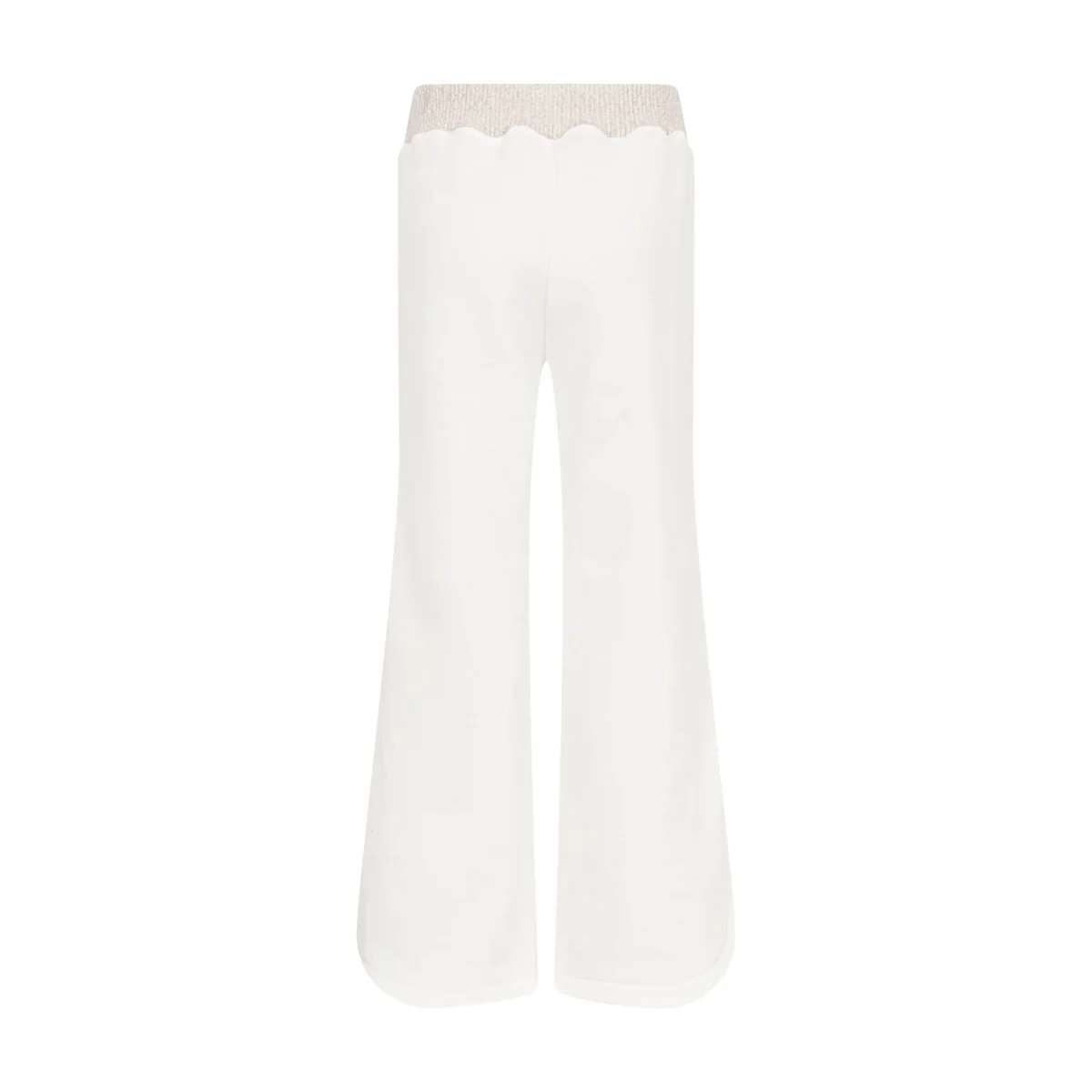 PANTALONE BIANCO A ZAMPA CON LOGO IN STRASS MISSONI - immagine 3