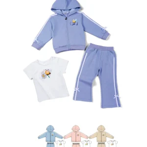 Completino da bambina baby 3 pezzi