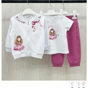 Tuta da bambina baby 3 pezzi