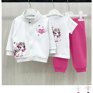 Completino da bambina baby 3 pezzi