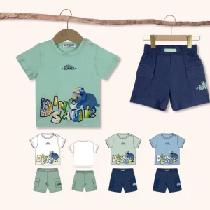 Completino da bambino con dinosauro