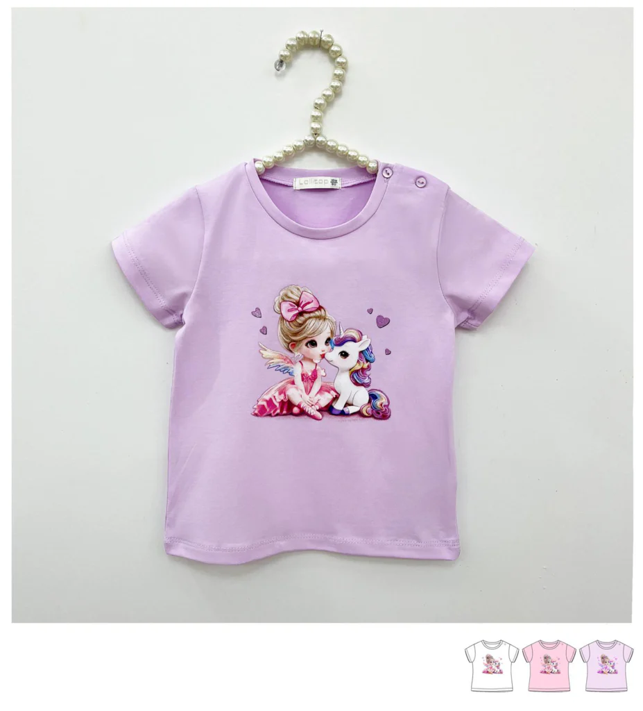 Maglietta da bambina baby con stampa - immagine 2