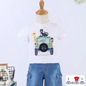 Completino da bambino baby con stampa della macchina