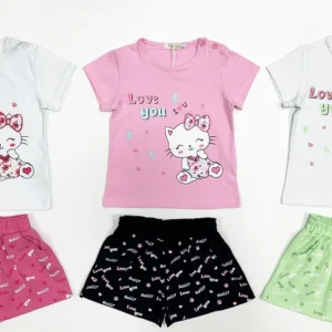 Completo da bambina con gattino