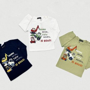 Maglia neonato a maniche lunghe con stampa