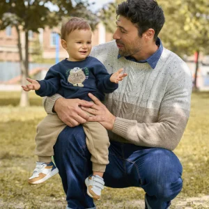 Completo jogger neonato con stampa