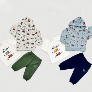 Completo neonato con stampa