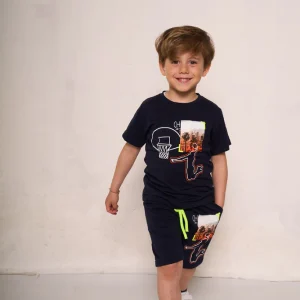 Pantaloncino baby con stampa