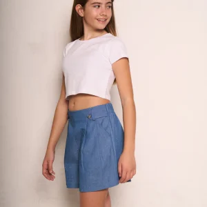 Pantalone corto da bambina