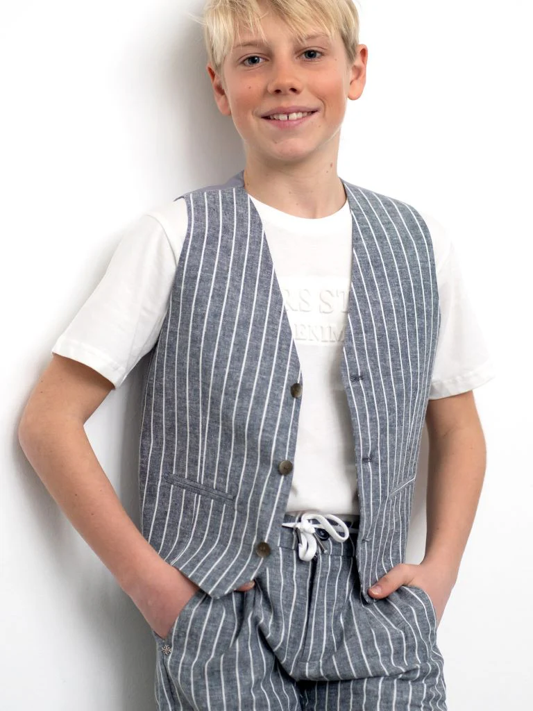 Pantalone in lino da completo - immagine 4