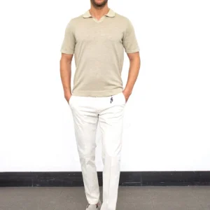 Pantalone slim in cotone