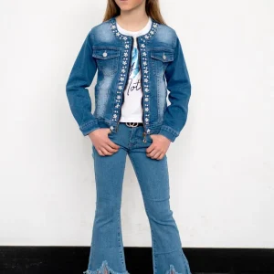 Jeans a campana sfrangiato