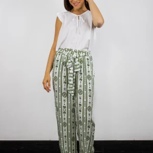 Pantaloni full length in fantasia