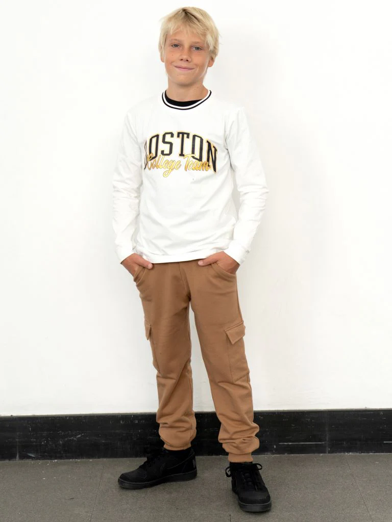 Pantalone in felpa con tasche - immagine 3