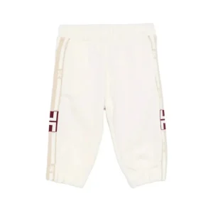 PANTALONE AVORIO CON BANDE LATERALI LOGATE ELISABETTA FRANCHI