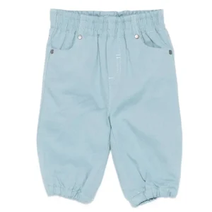 PANTALONE AZZURRO CON ELASTICO IN VITA STELLA MCCARTNEY