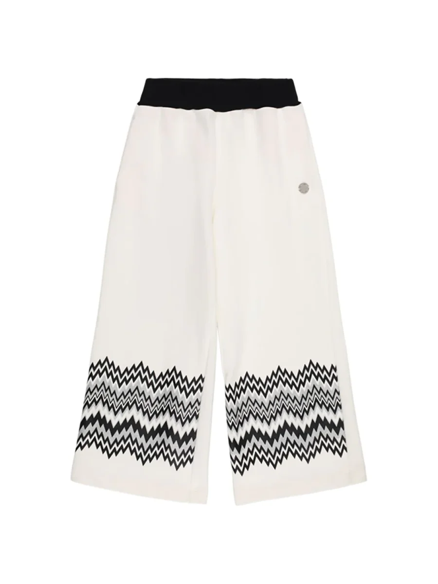 PANTALONE BIANCO CON LOGO MISSONI - immagine 2