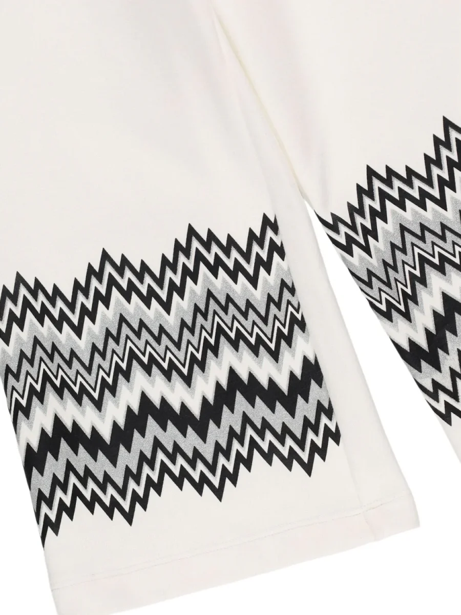 PANTALONE BIANCO CON LOGO MISSONI - immagine 4