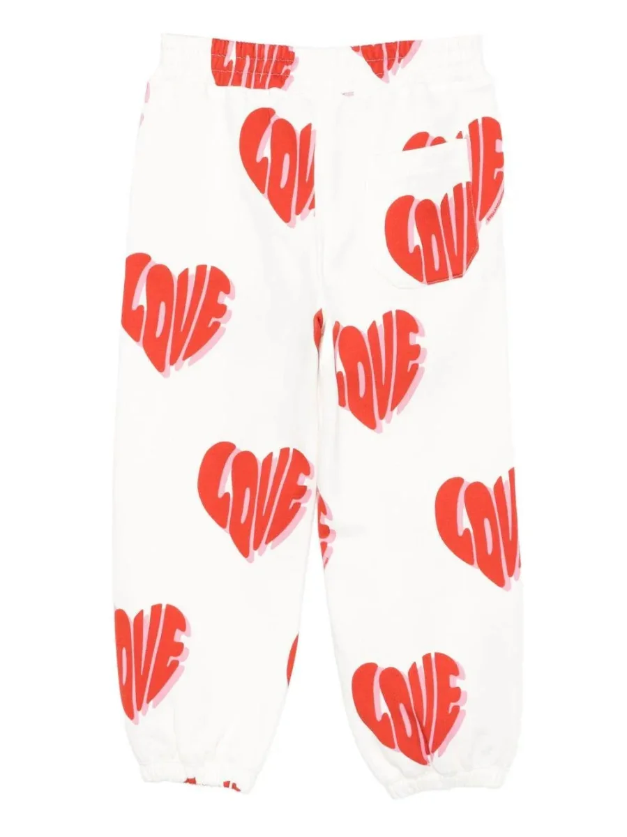 PANTALONE BIANCO CON SCRITTA LOVE ROSSA STELLA MCCARTNEY - immagine 3