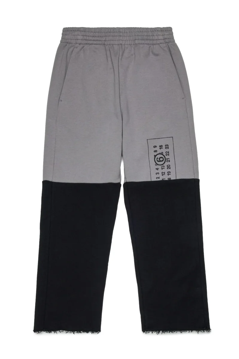 PANTALONE BICOLORE GRIGIO/NERO MAISON MARGIELA - immagine 2