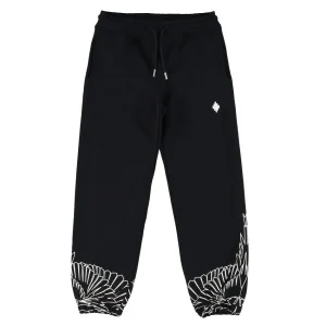 PANTALONE DI TUTA NERO E BIANCO MARCELO BURLON