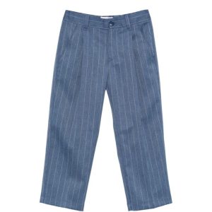 PANTALONE GESSATO BLU DONDUP