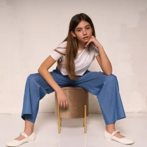 Pantalone da bambina a palazzo