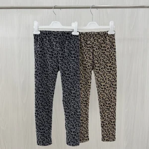 Leggings bambina con stampa animalier