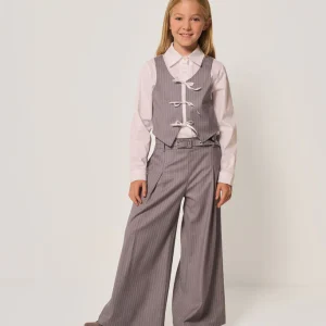 Pantalone gessato a palazzo