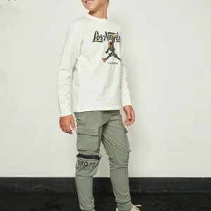 Pantalone con tasca zip