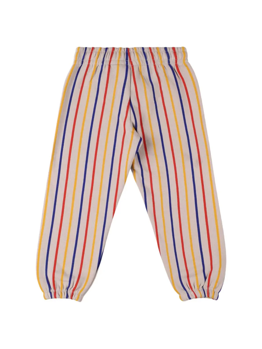 PANTALONE GRIGIO A RIGHE BLU-GIALLO E ROSSO MINI RODINI - immagine 3