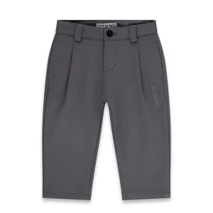 PANTALONE GRIGIO CON LOGO RICAMATO ICEBERG